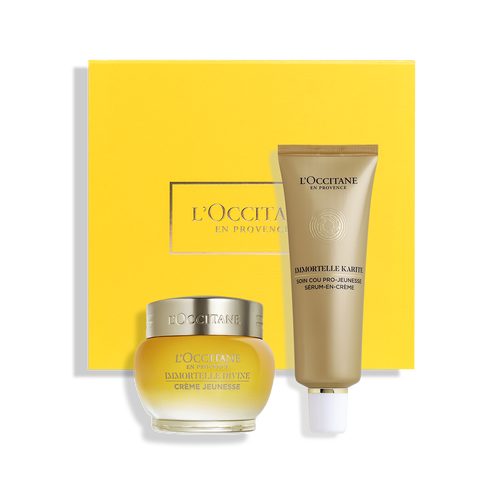 view 1/5 of Immortelle Anti-ageing Face & Neck Duo  | L’Occitane en Provence