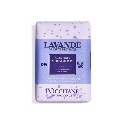 view 1/2 of Lavender Relaxing Exfoliating Body Soap 150 g | L’Occitane en Provence